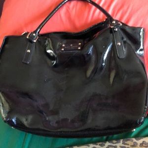 Kate spade black patent leather bag
